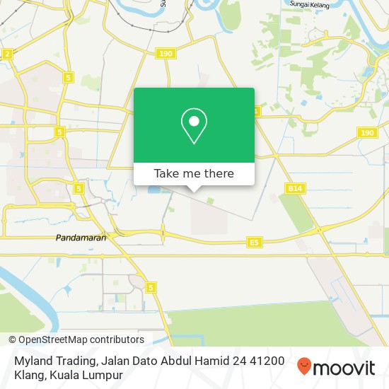 Peta Myland Trading, Jalan Dato Abdul Hamid 24 41200 Klang