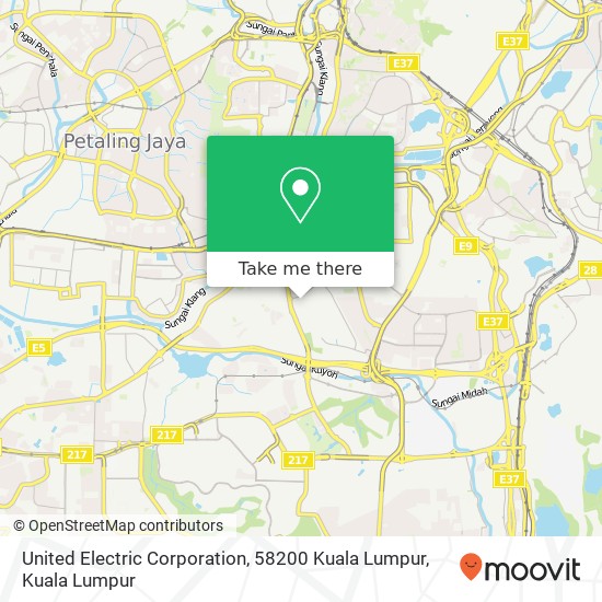 United Electric Corporation, 58200 Kuala Lumpur map