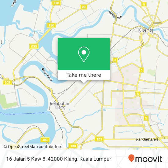 16 Jalan 5 Kaw 8, 42000 Klang map