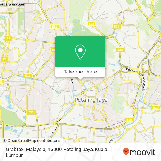 Peta Grabtaxi Malaysia, 46000 Petaling Jaya