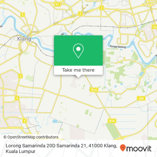 Peta Lorong Samarinda 20D Samarinda 21, 41000 Klang