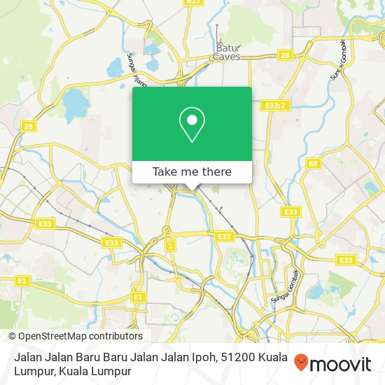 Peta Jalan Jalan Baru Baru Jalan Jalan Ipoh, 51200 Kuala Lumpur