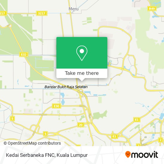 Kedai Serbaneka FNC map