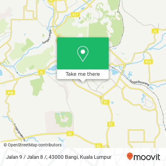 Peta Jalan 9 / Jalan 8 /, 43000 Bangi