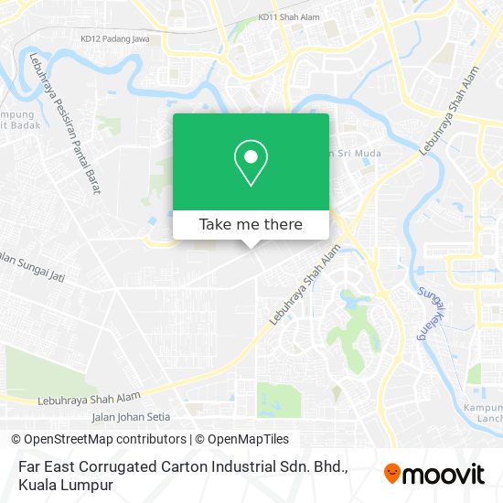 Far East Corrugated Carton Industrial Sdn. Bhd. map