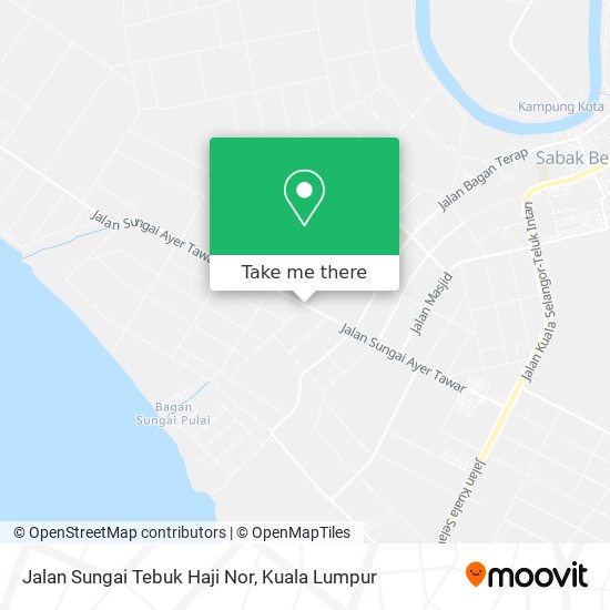 Jalan Sungai Tebuk Haji Nor map
