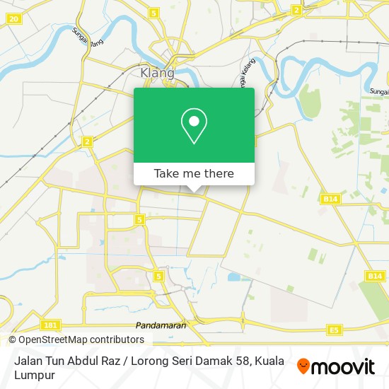Jalan Tun Abdul Raz / Lorong Seri Damak 58 map