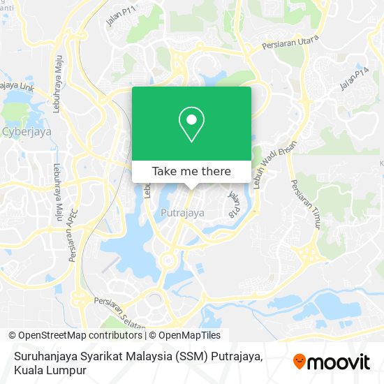 Peta Suruhanjaya Syarikat Malaysia (SSM) Putrajaya