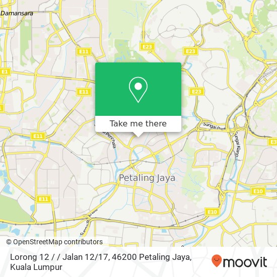 Lorong 12 / / Jalan 12 / 17, 46200 Petaling Jaya map
