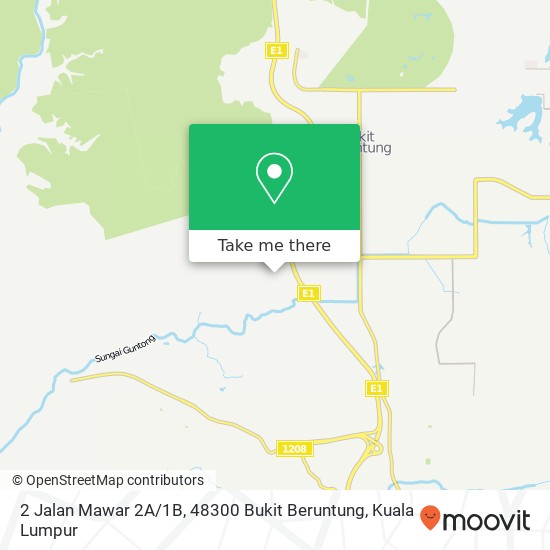 Peta 2 Jalan Mawar 2A / 1B, 48300 Bukit Beruntung