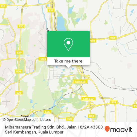 Peta Mibamansura Trading Sdn. Bhd., Jalan 18 / 2A 43300 Seri Kembangan