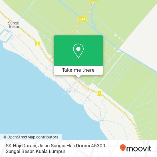 SK Haji Dorani, Jalan Sungai Haji Dorani 45300 Sungai Besar map