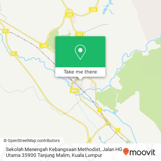 Sekolah Menengah Kebangsaan Methodist, Jalan HG Utama 35900 Tanjung Malim map