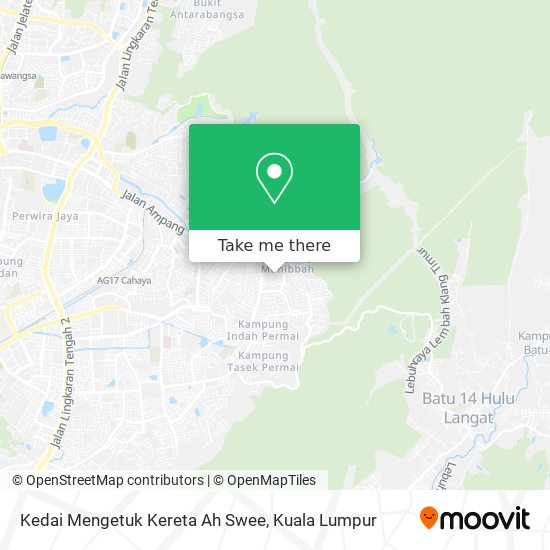 Kedai Mengetuk Kereta Ah Swee map