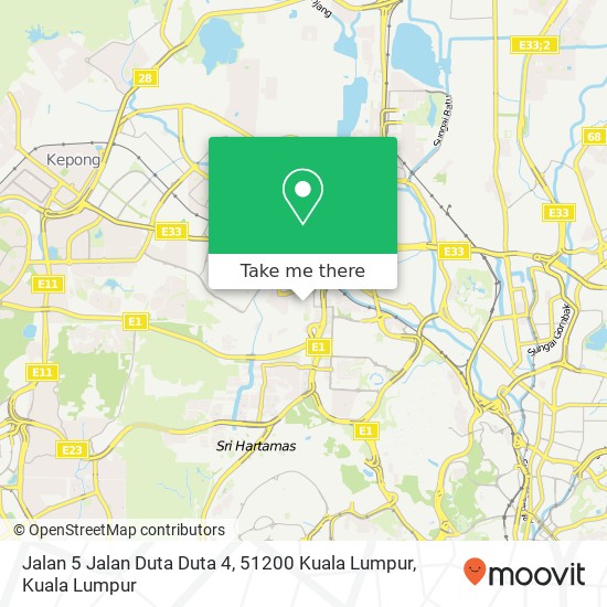 Jalan 5 Jalan Duta Duta 4, 51200 Kuala Lumpur map