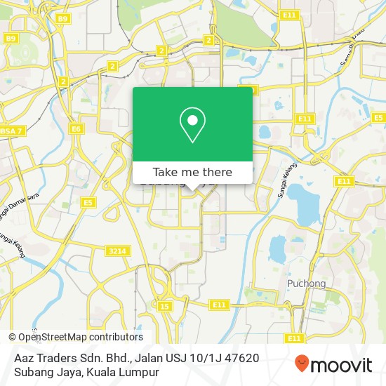 Peta Aaz Traders Sdn. Bhd., Jalan USJ 10 / 1J 47620 Subang Jaya