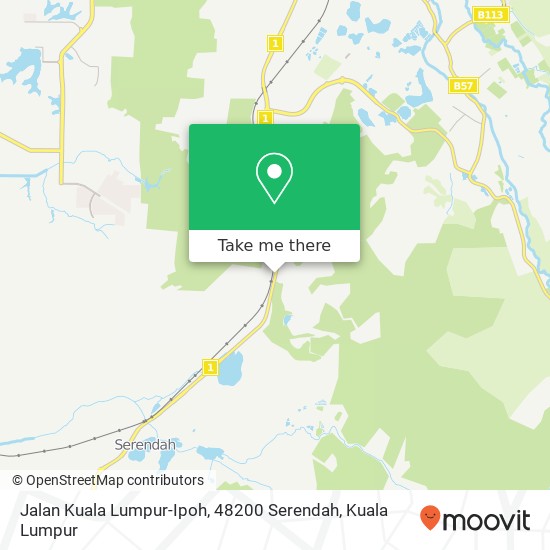 Peta Jalan Kuala Lumpur-Ipoh, 48200 Serendah