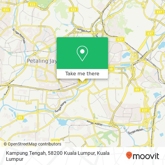 Kampung Tengah, 58200 Kuala Lumpur map