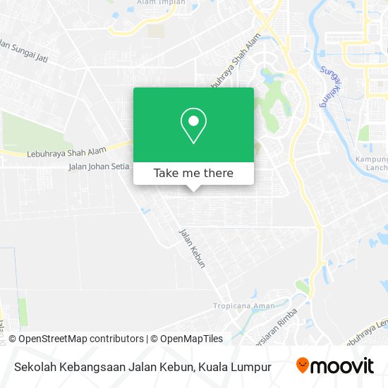 Peta Sekolah Kebangsaan Jalan Kebun