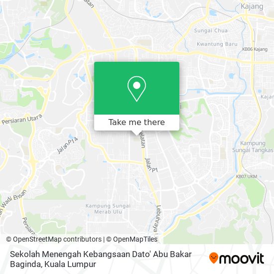 Peta Sekolah Menengah Kebangsaan Dato' Abu Bakar Baginda