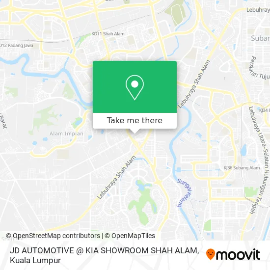 JD AUTOMOTIVE @ KIA SHOWROOM SHAH ALAM map