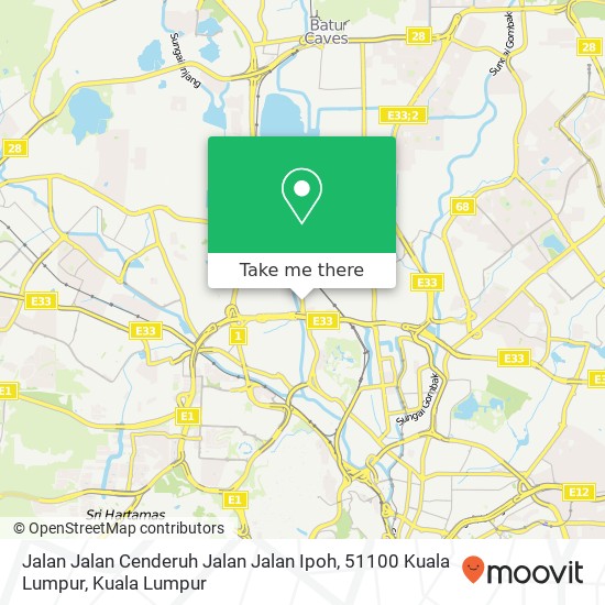 Jalan Jalan Cenderuh Jalan Jalan Ipoh, 51100 Kuala Lumpur map