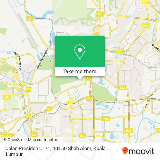 Jalan Presiden U1 / 1, 40150 Shah Alam map