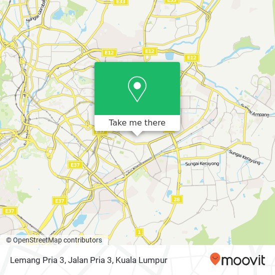 Lemang Pria 3, Jalan Pria 3 map