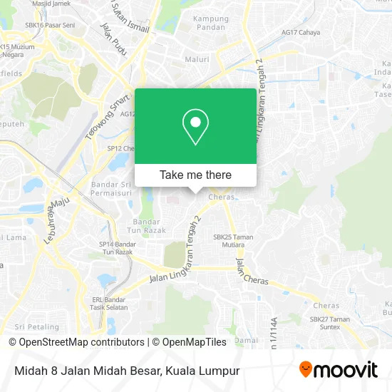 Midah 8 Jalan Midah Besar map