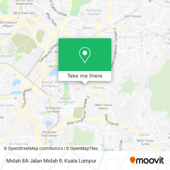 Midah 8A Jalan Midah 8 map