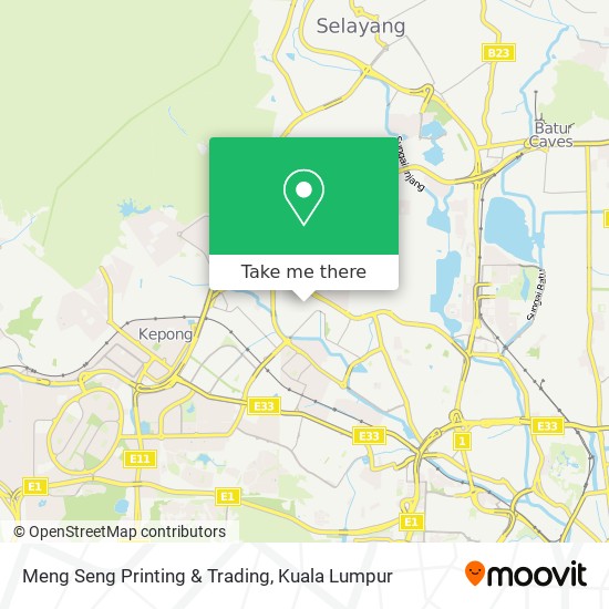 Peta Meng Seng Printing & Trading