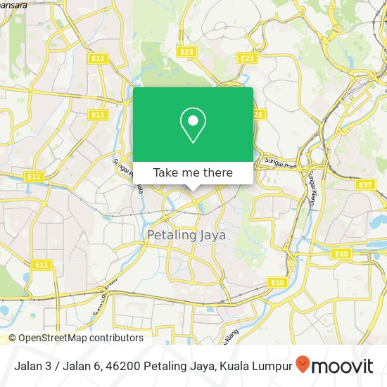 Peta Jalan 3 / Jalan 6, 46200 Petaling Jaya