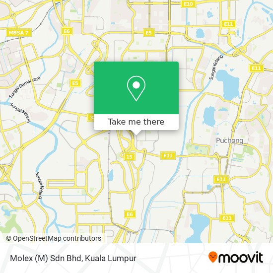 Molex (M) Sdn Bhd map