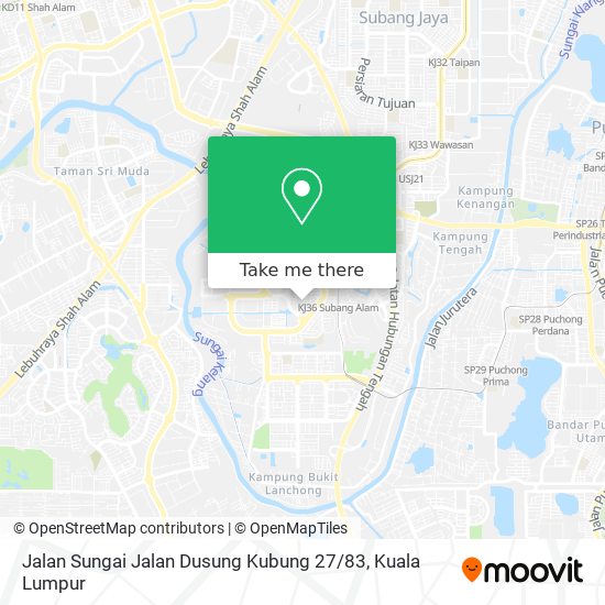 Peta Jalan Sungai Jalan Dusung Kubung 27 / 83