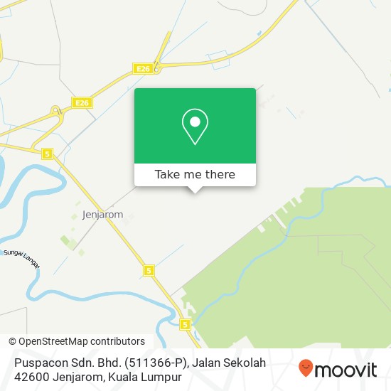 Puspacon Sdn. Bhd. (511366-P), Jalan Sekolah 42600 Jenjarom map