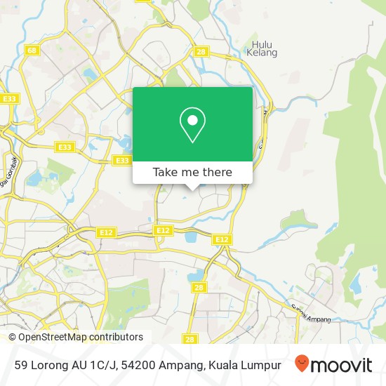 59 Lorong AU 1C / J, 54200 Ampang map