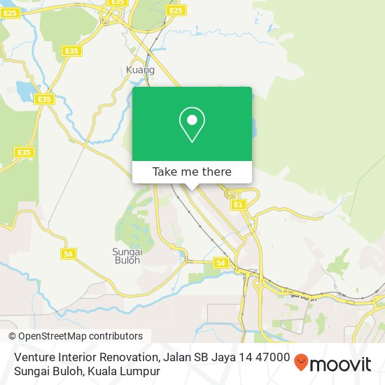 Venture Interior Renovation, Jalan SB Jaya 14 47000 Sungai Buloh map