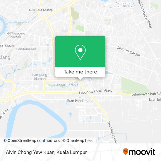 Alvin Chong Yew Kuan map