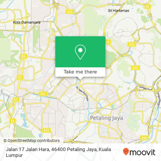 Jalan 17 Jalan Hara, 46400 Petaling Jaya map