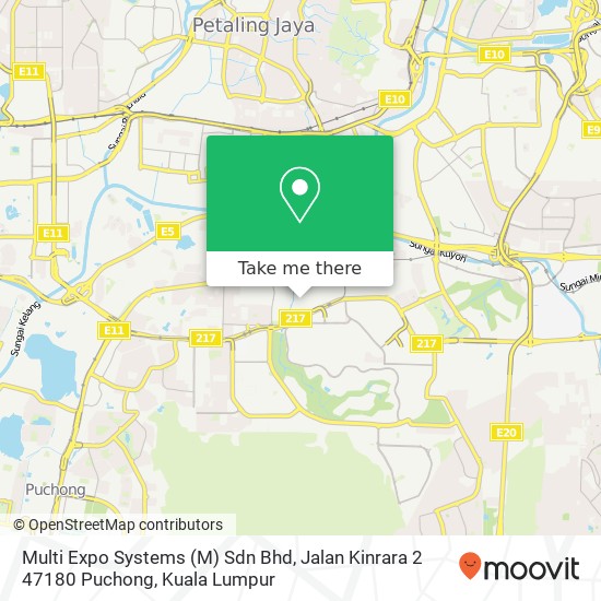 Peta Multi Expo Systems (M) Sdn Bhd, Jalan Kinrara 2 47180 Puchong