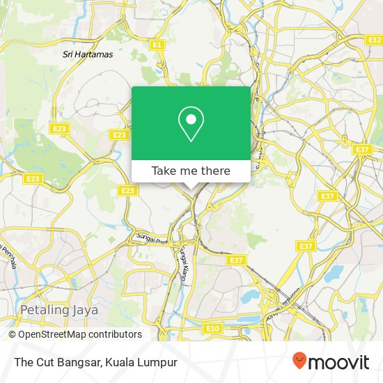 The Cut Bangsar map