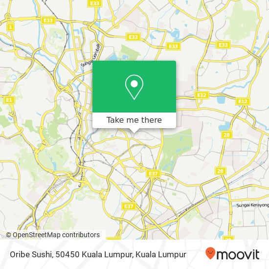 Oribe Sushi, 50450 Kuala Lumpur map