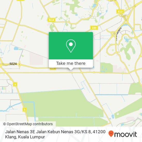 Peta Jalan Nenas 3E Jalan Kebun Nenas 3G / KS 8, 41200 Klang