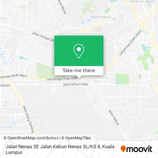 Jalan Nenas 3E Jalan Kebun Nenas 3L / KS 8 map