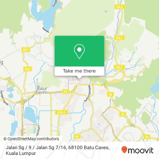 Jalan Sg / 9 / Jalan Sg 7 / 16, 68100 Batu Caves map