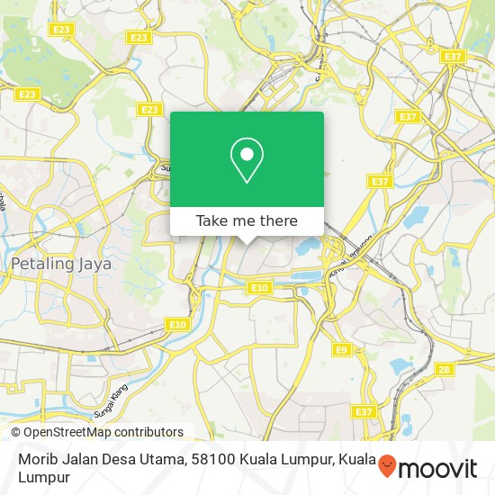 Morib Jalan Desa Utama, 58100 Kuala Lumpur map