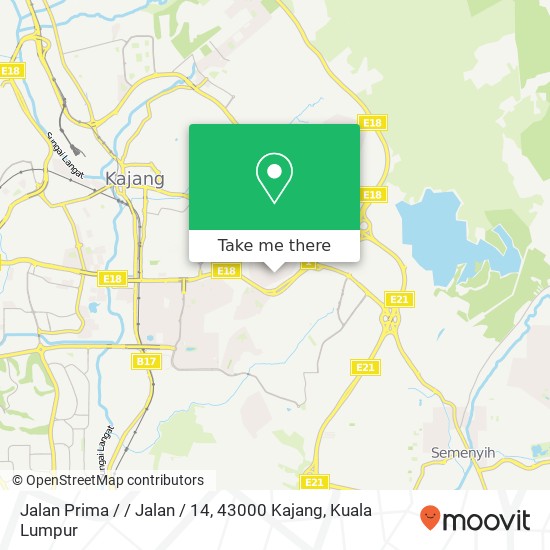 Peta Jalan Prima / / Jalan / 14, 43000 Kajang