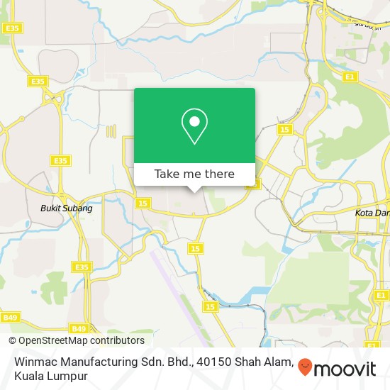 Winmac Manufacturing Sdn. Bhd., 40150 Shah Alam map