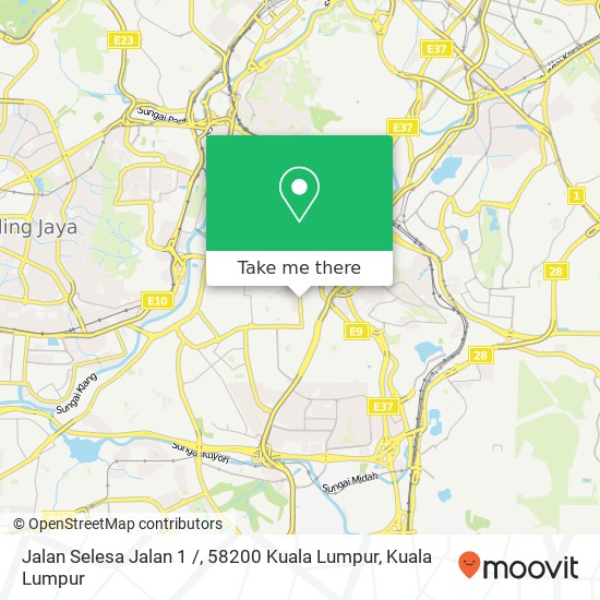 Jalan Selesa Jalan 1 /, 58200 Kuala Lumpur map