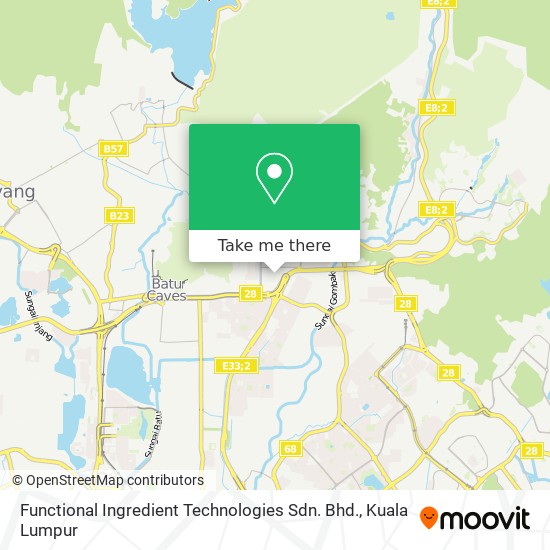 Functional Ingredient Technologies Sdn. Bhd. map